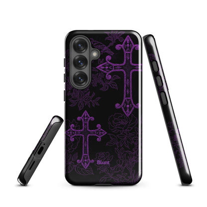 Purple Cross Samsung Case
