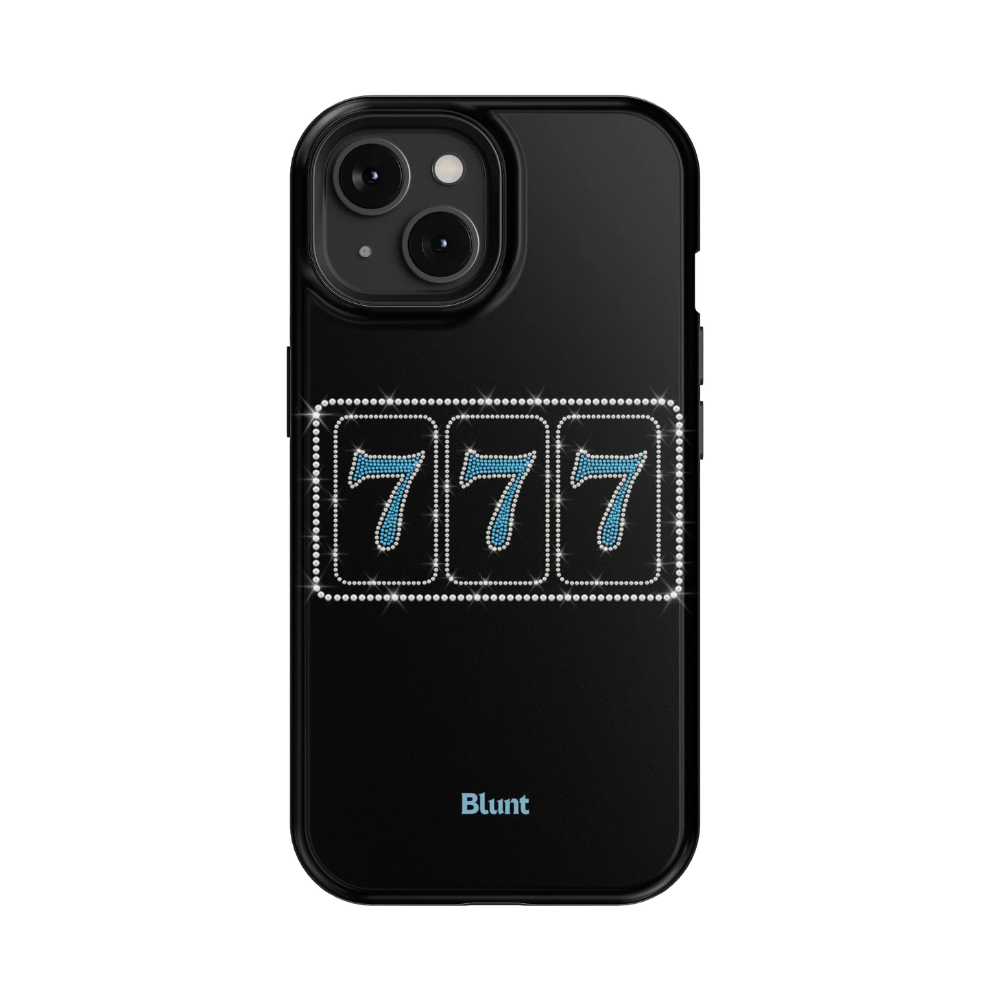 Blue Lucky 777 iPhone Case