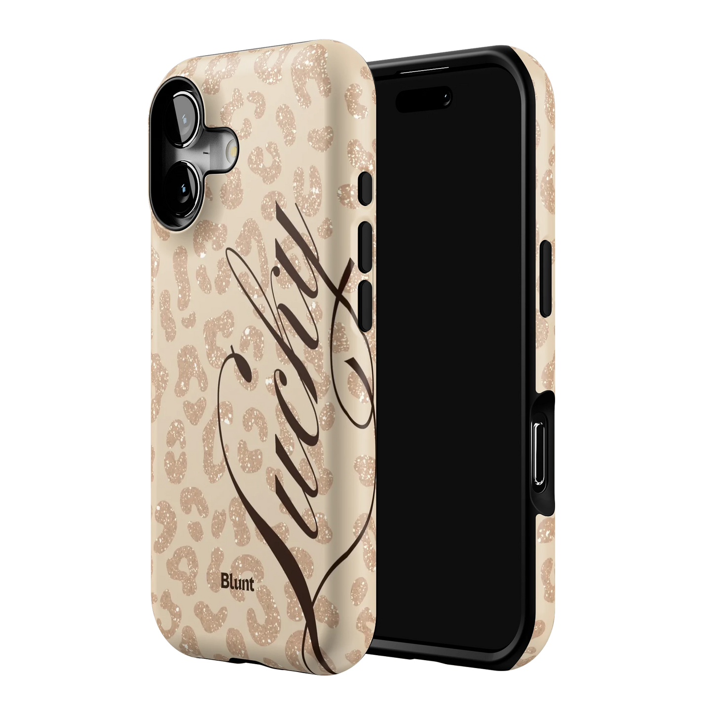 Cream Cheetah Lucky iPhone Case