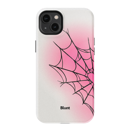 White Pink Web iPhone Case