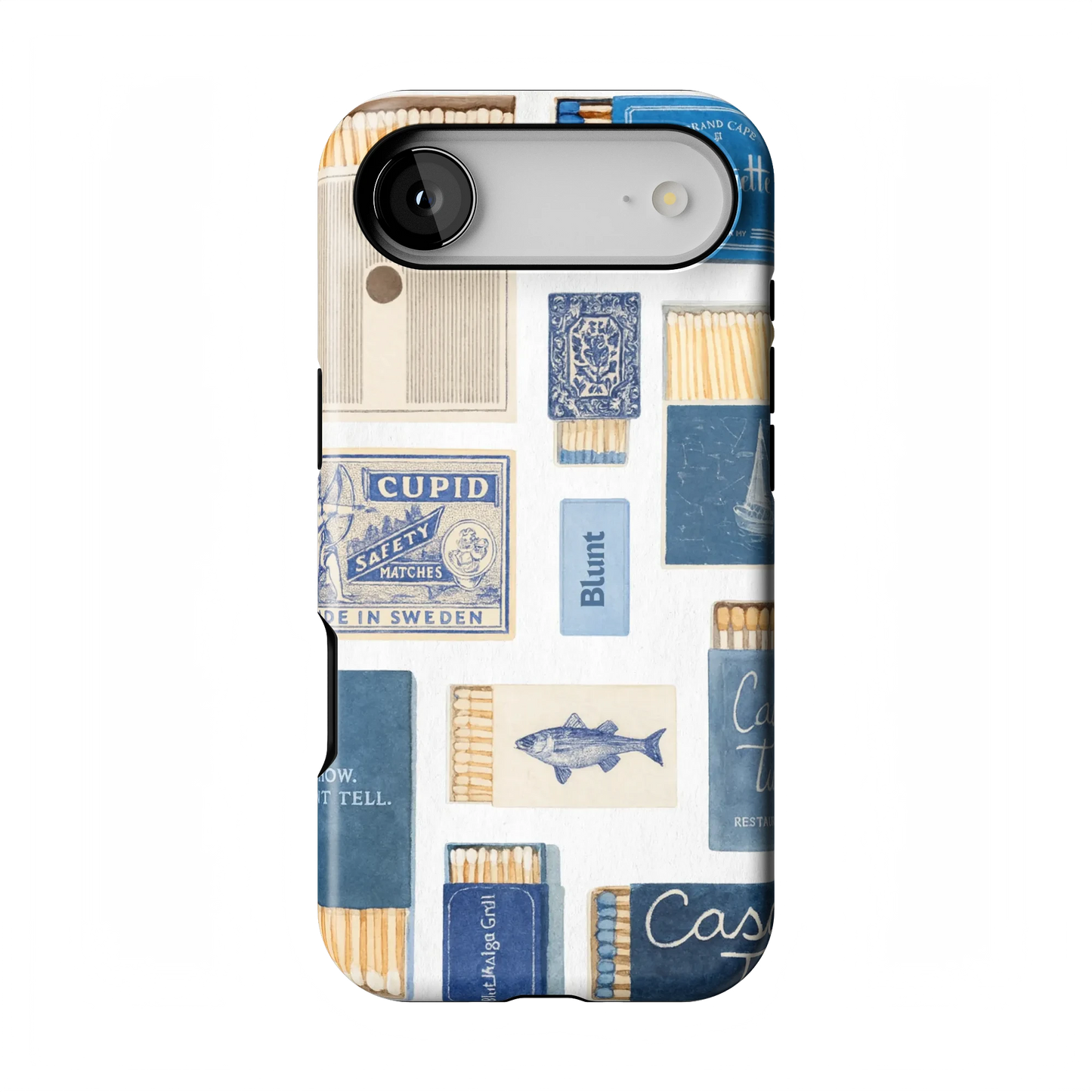 Teal flame iPhone Case