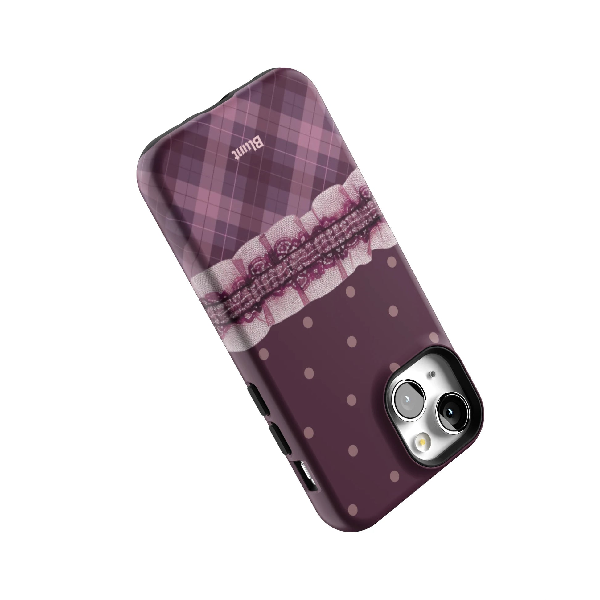 Lilac-Lattice-iphone-case-iPhone 13 Mini-4
