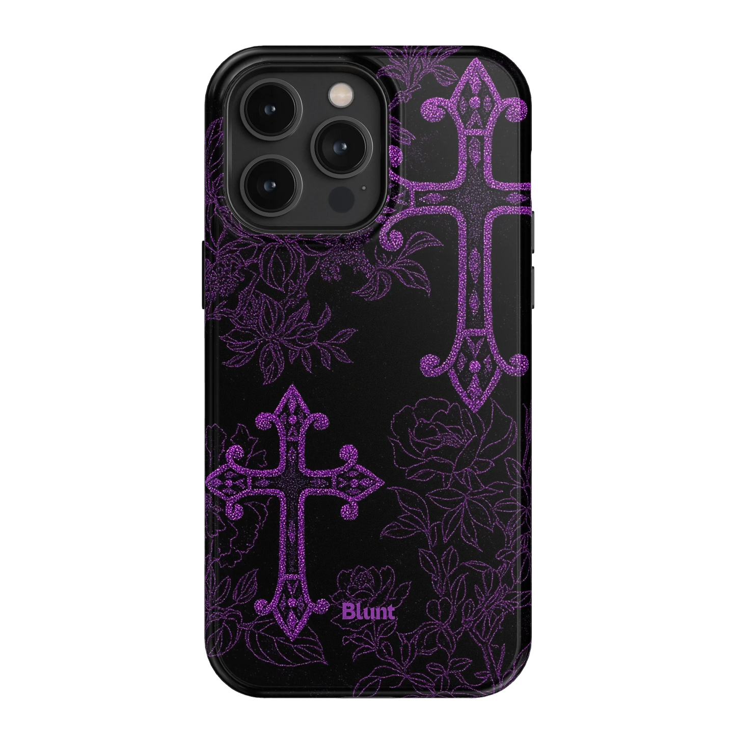 Purple Cross iPhone Case