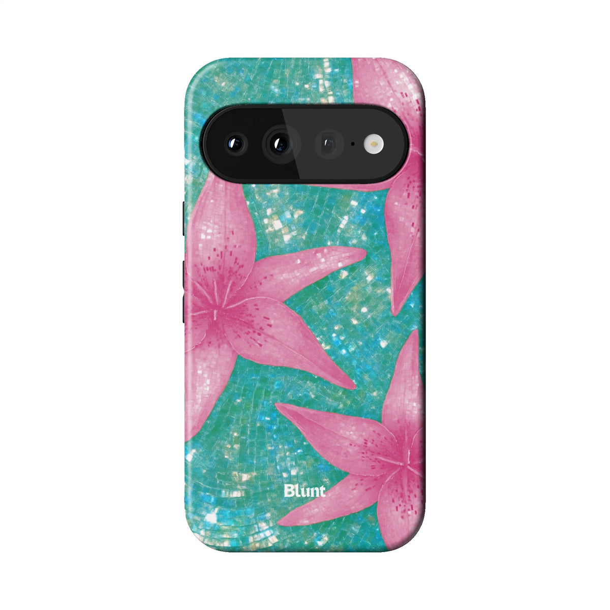 Turquoise Solar Lily Pixel Case - Blunt Cases