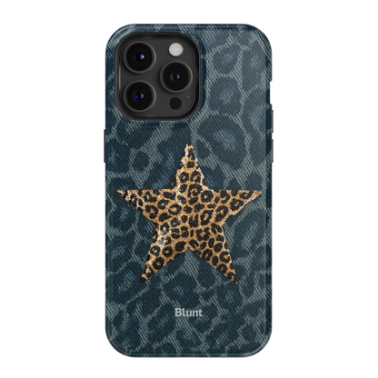 Denim Cheetah iPhone Case