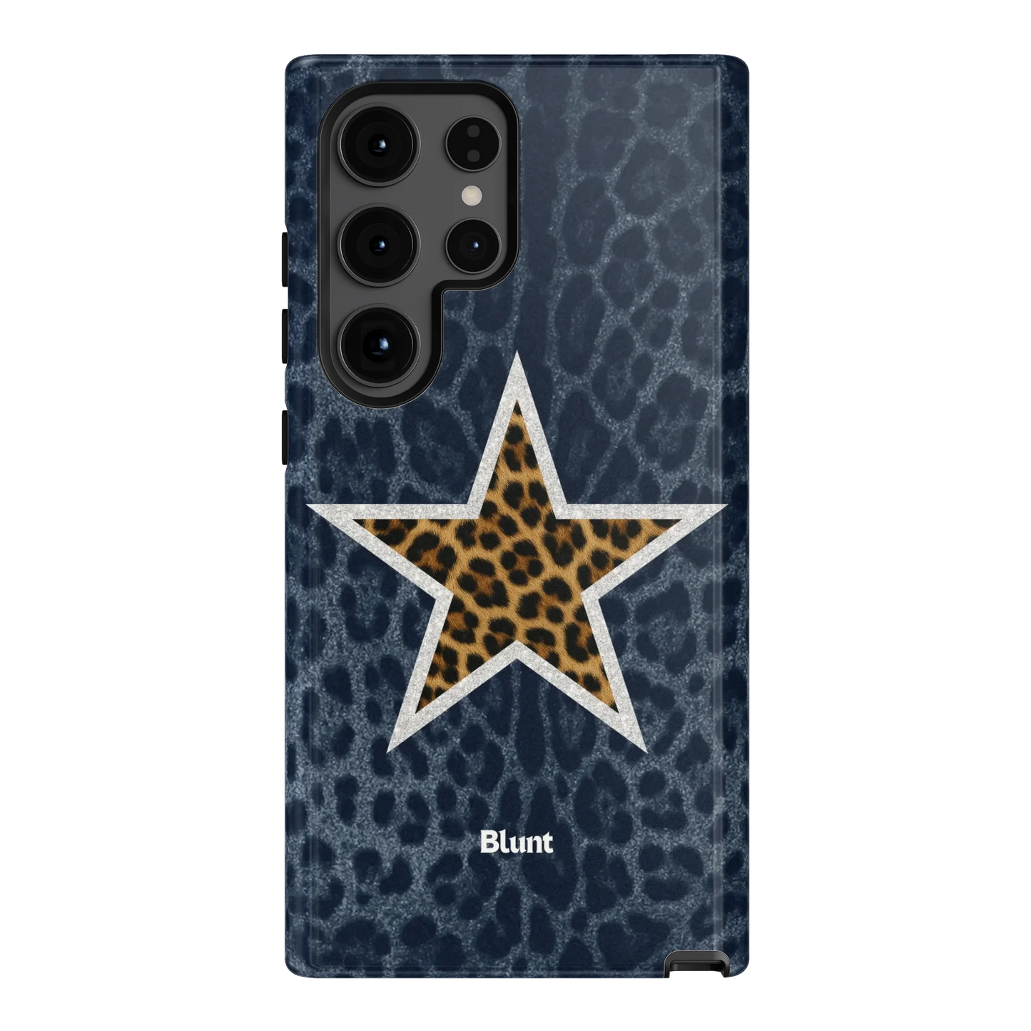 Denim Cheetah Star Samsung Case