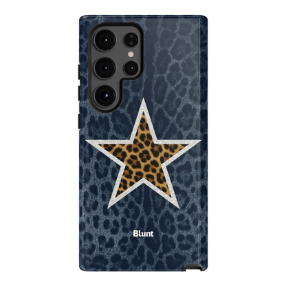 Denim Cheetah Star Samsung Case