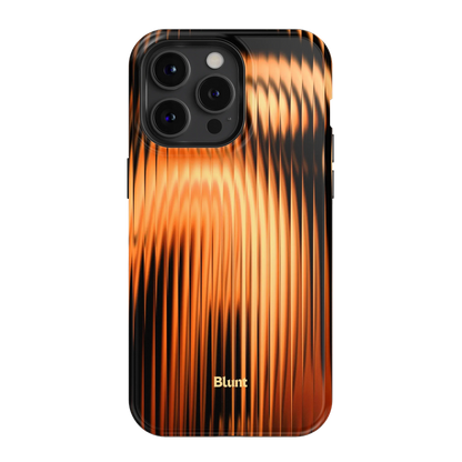 Copper Ripple iPhone Case