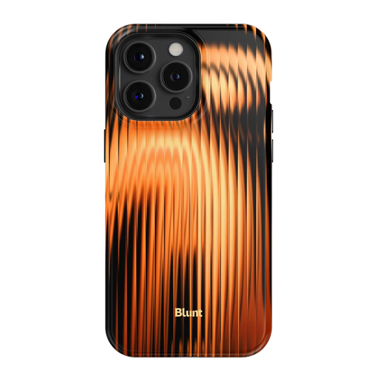Copper Ripple iPhone Case