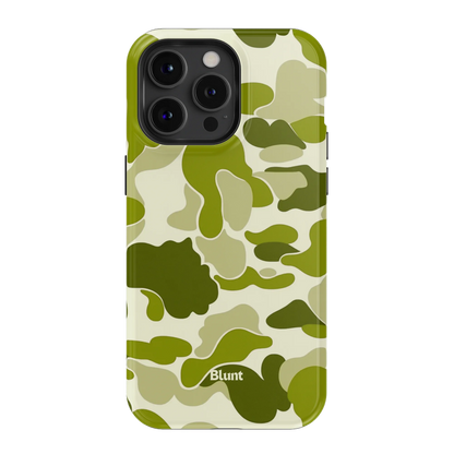Lime Camo iPhone Case