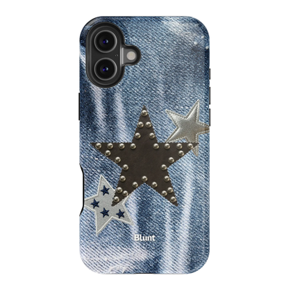 Denim Starstud iPhone Case