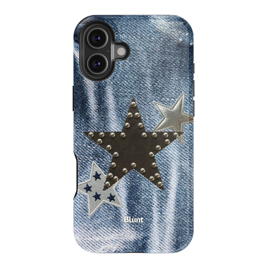 Denim Starstud iPhone Case