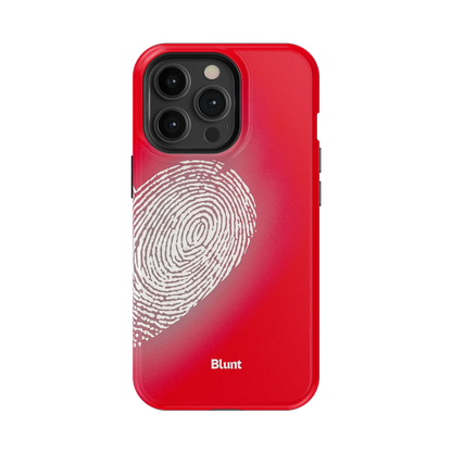 Heart Print Red iPhone Case