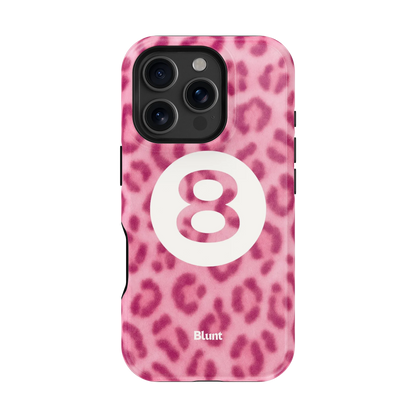 Pink Cheetah Magic 8 iPhone Case
