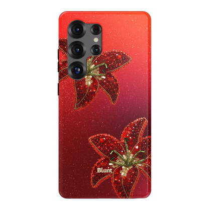 Scarlet Petals Samsung Case
