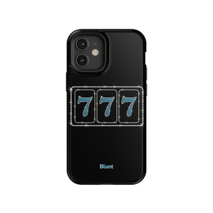 Blue Lucky 777 iPhone Case