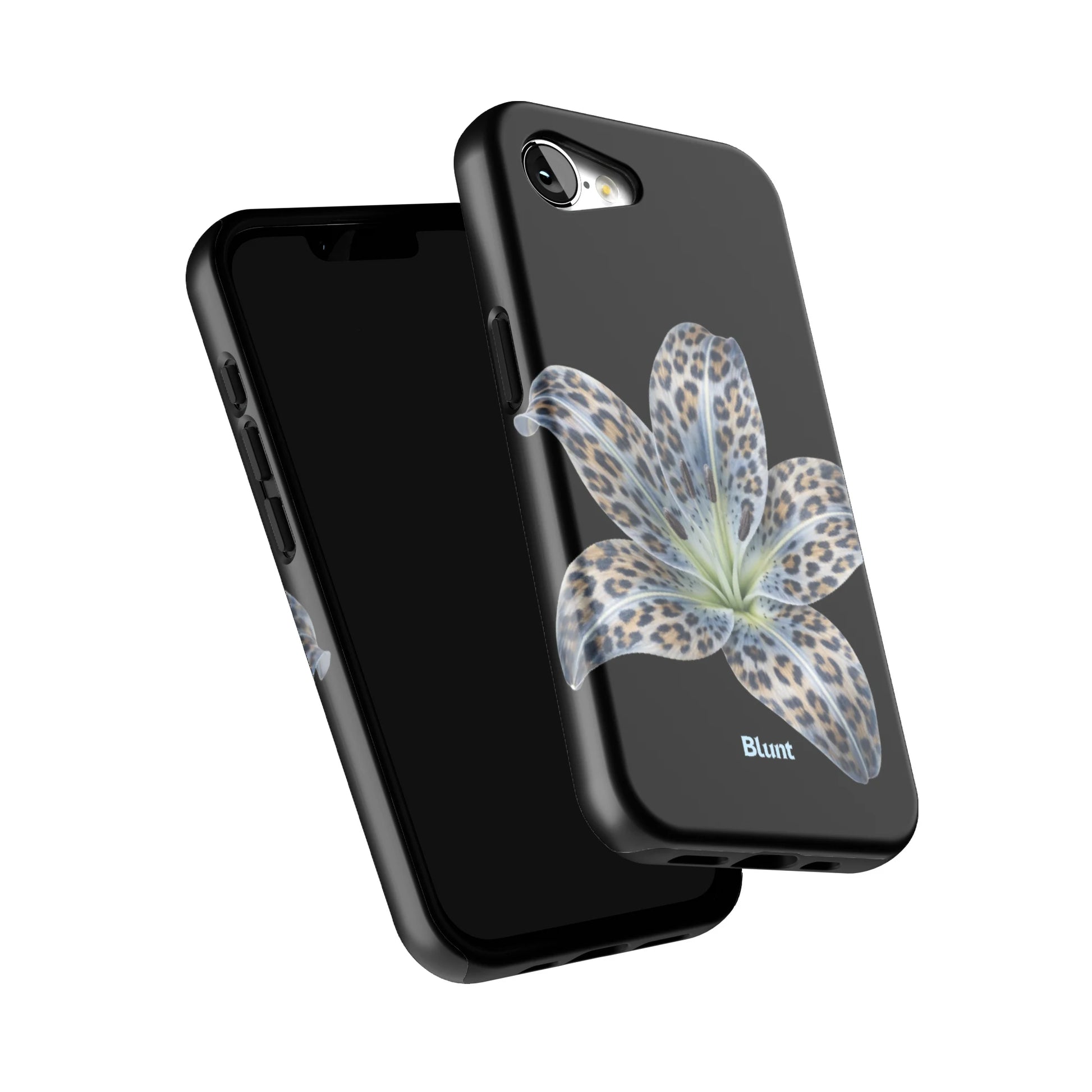 Blue-Leopard-Bloom-iphone-case-iPhone 16 E-5