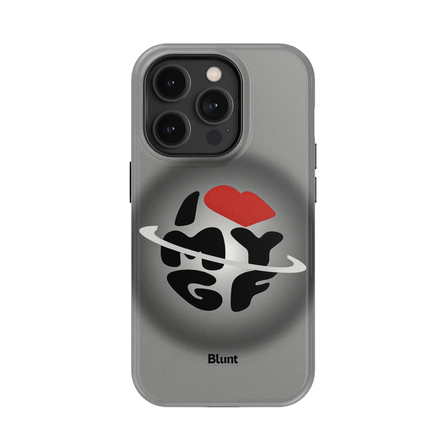 Grey Aura Girlfriend iPhone Case