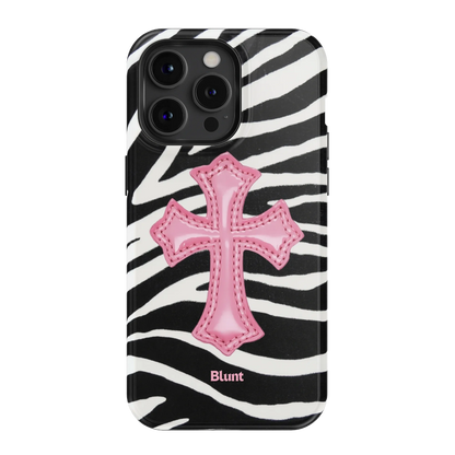 Zebra Halo iPhone Case