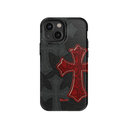 Crimson Cross iPhone Case