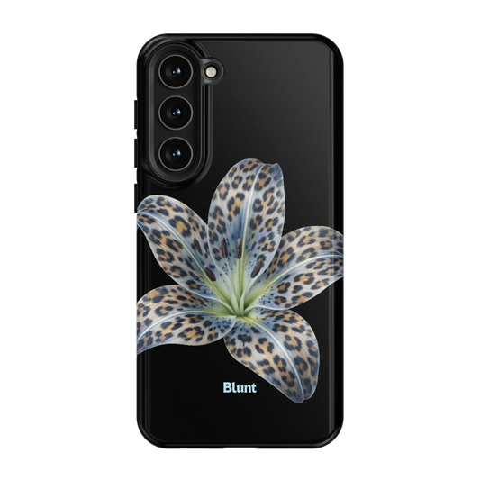 Blue-Leopard-Bloom-samsung-case-Galaxy S23 Plus-1