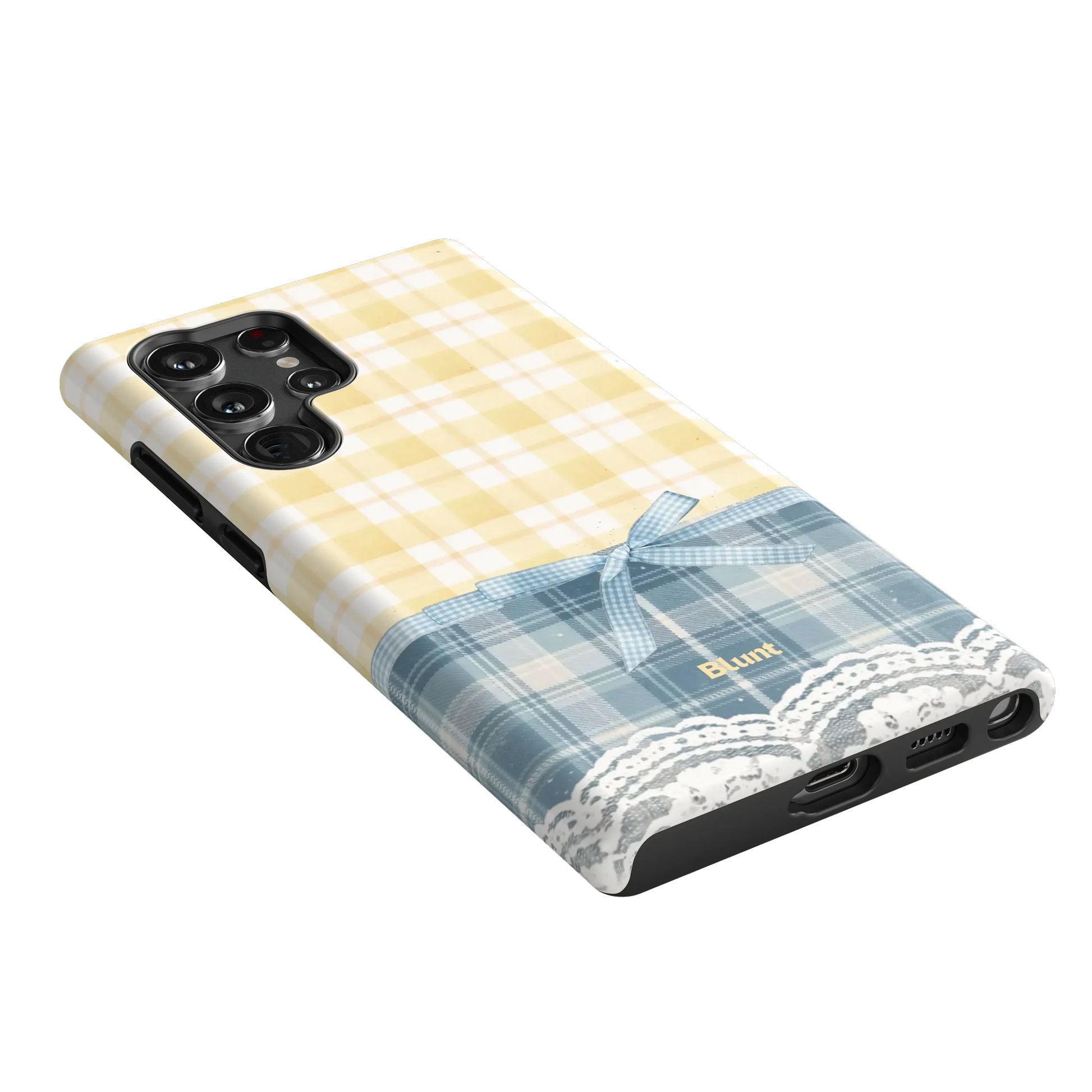 Blue-Lemonplaid-samsung-case-S22 Ultra-2