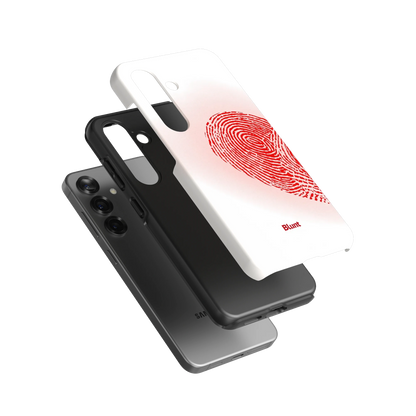 Heart Print White Samsung Case