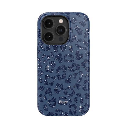 Blue Cheetah Print iPhone Case