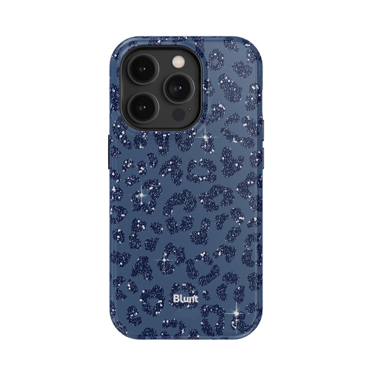 Blue Cheetah Print iPhone Case