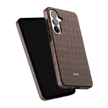 Chestnut-Croc-samsung-case-Galaxy S26 Plus-5