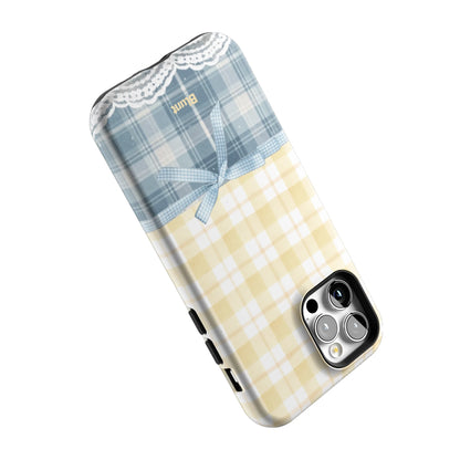Blue-Lemonplaid-iphone-case-iPhone 12 Pro-4