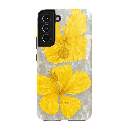 Yellow Coconut Bloom Samsung Case