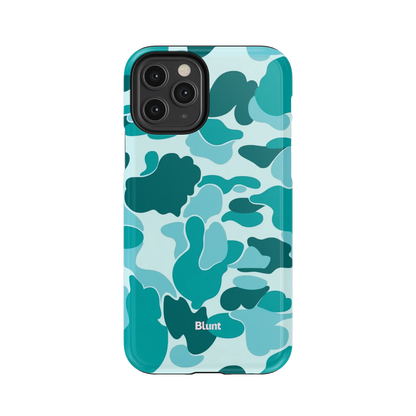 Aqua Camo iPhone Case