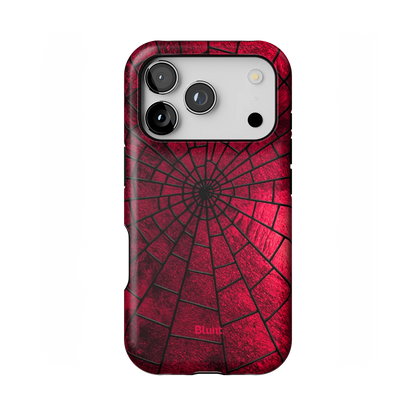 Crimson Web iPhone Case