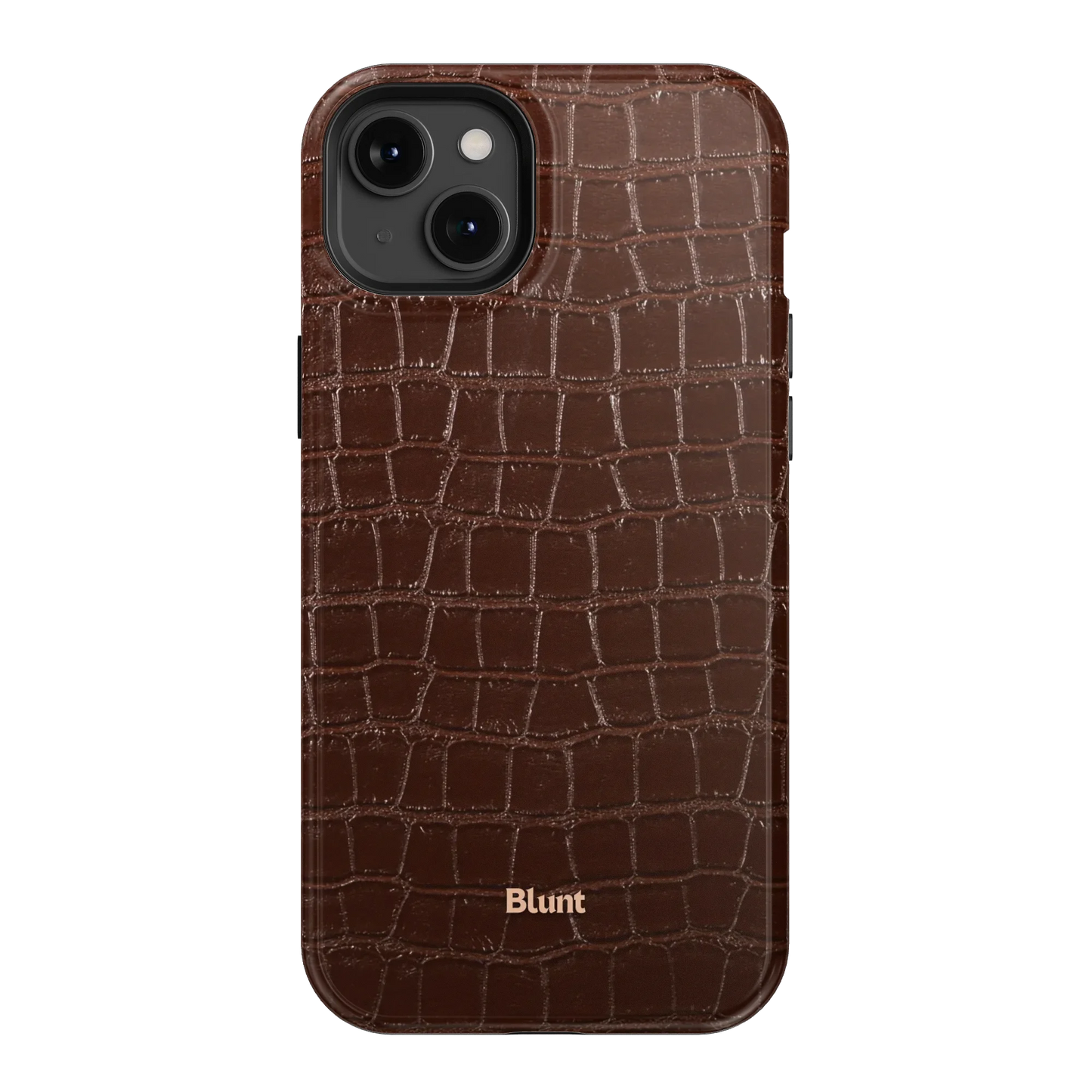 Chestnut Croc iPhone Case