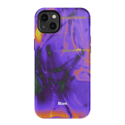 Violet Static iPhone Case