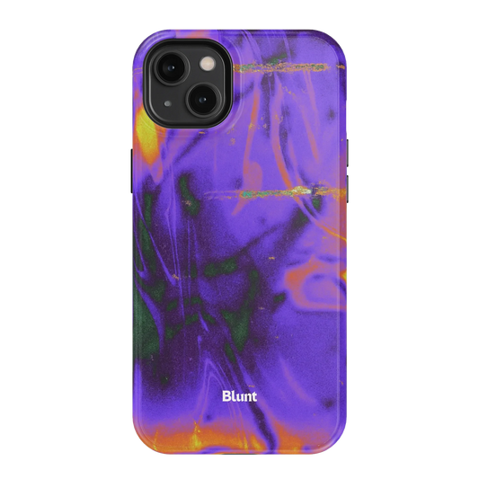 Violet Static iPhone Case