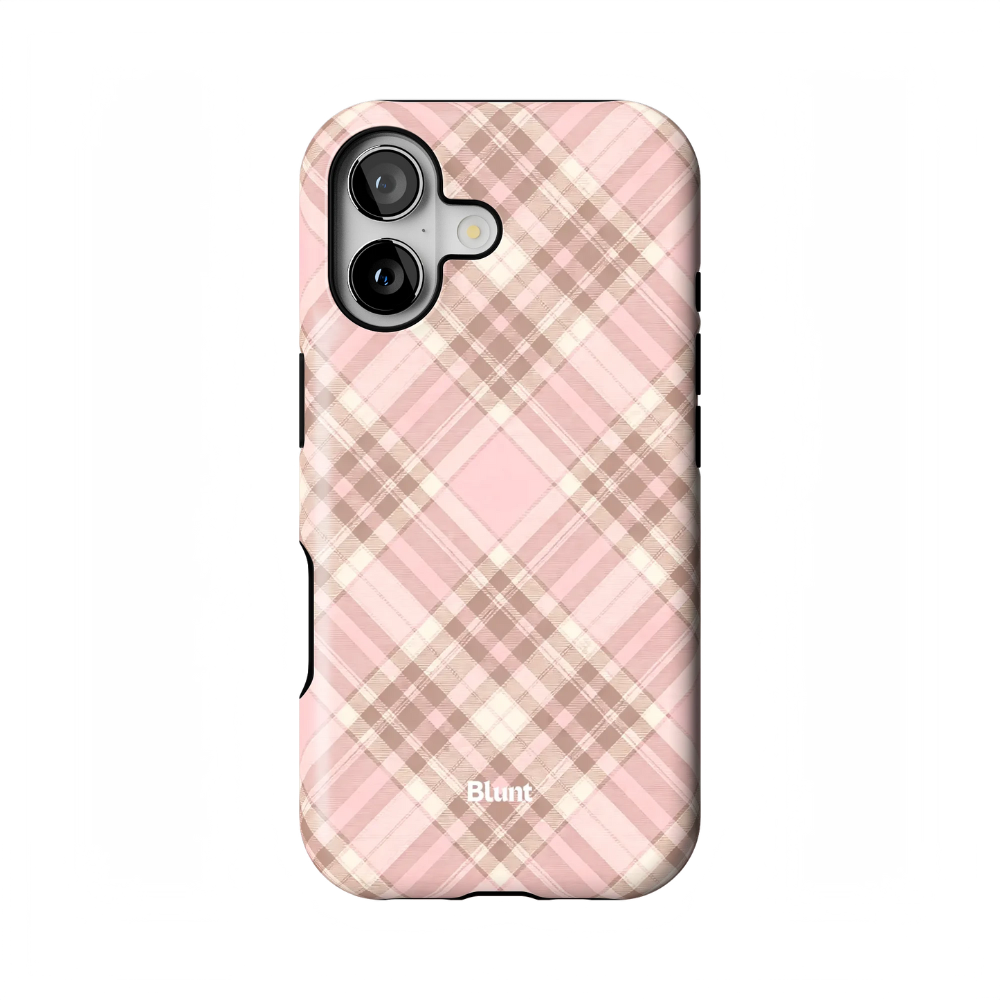 Blush Plaid iPhone Case