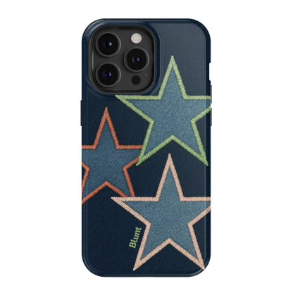 Neon Stars iPhone Case