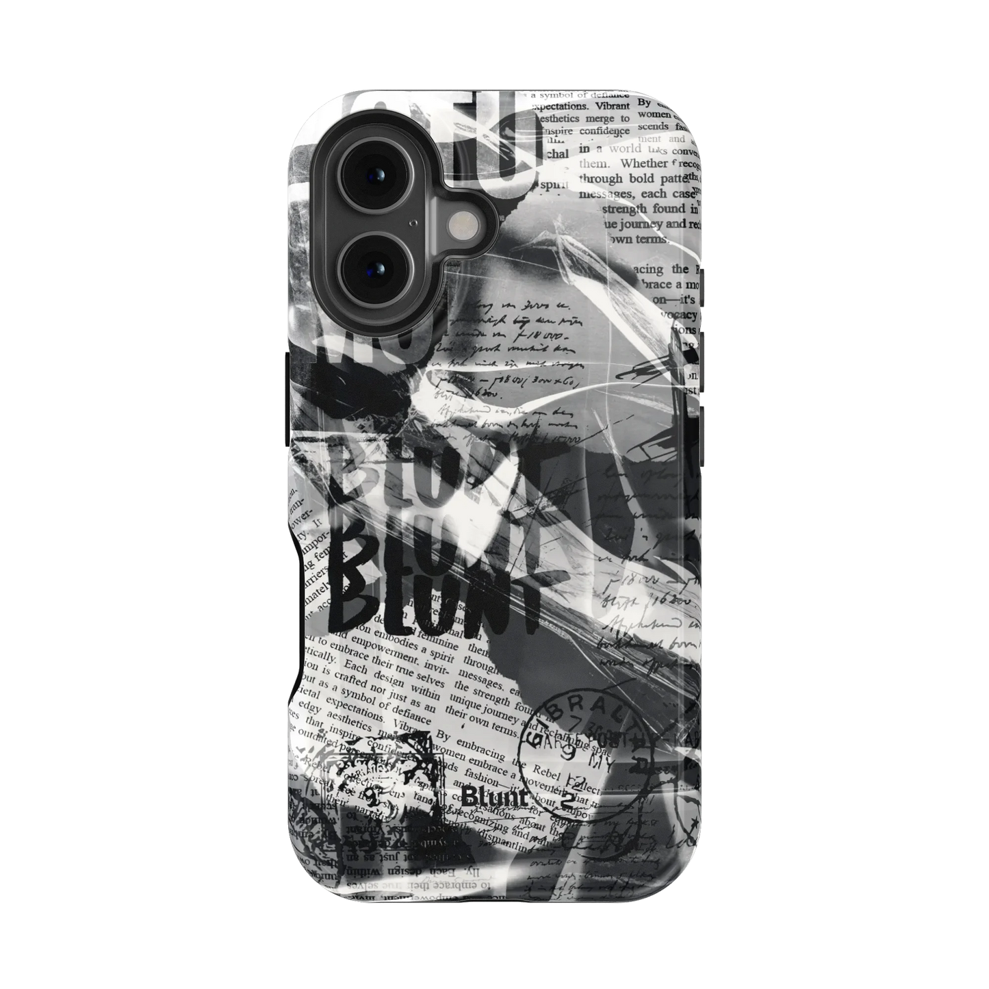 Black Love Letter iPhone Case