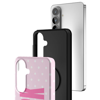 Pink-Polka-Riot-samsung-case-Galaxy S26 Plus-3