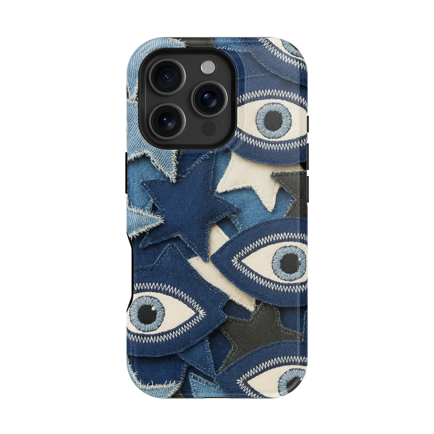 Evil Eye Denim iPhone Case