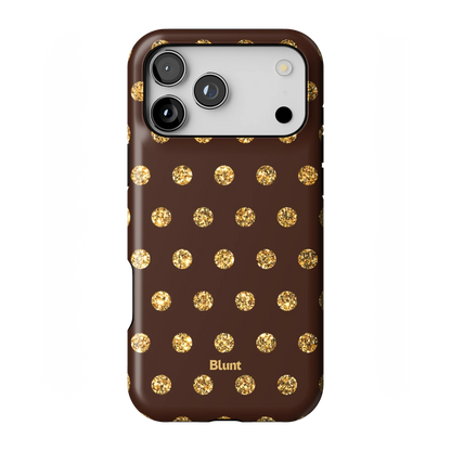 Gold Polka iPhone Case