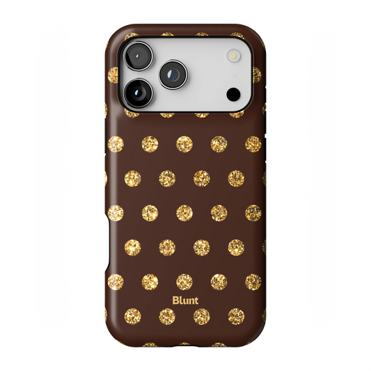 Gold Polka iPhone Case