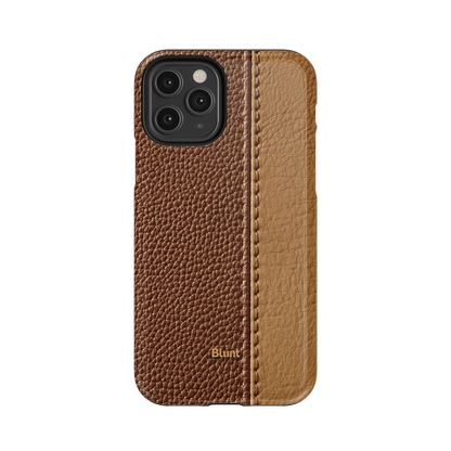 Two-Tone Walnut iPhone Case