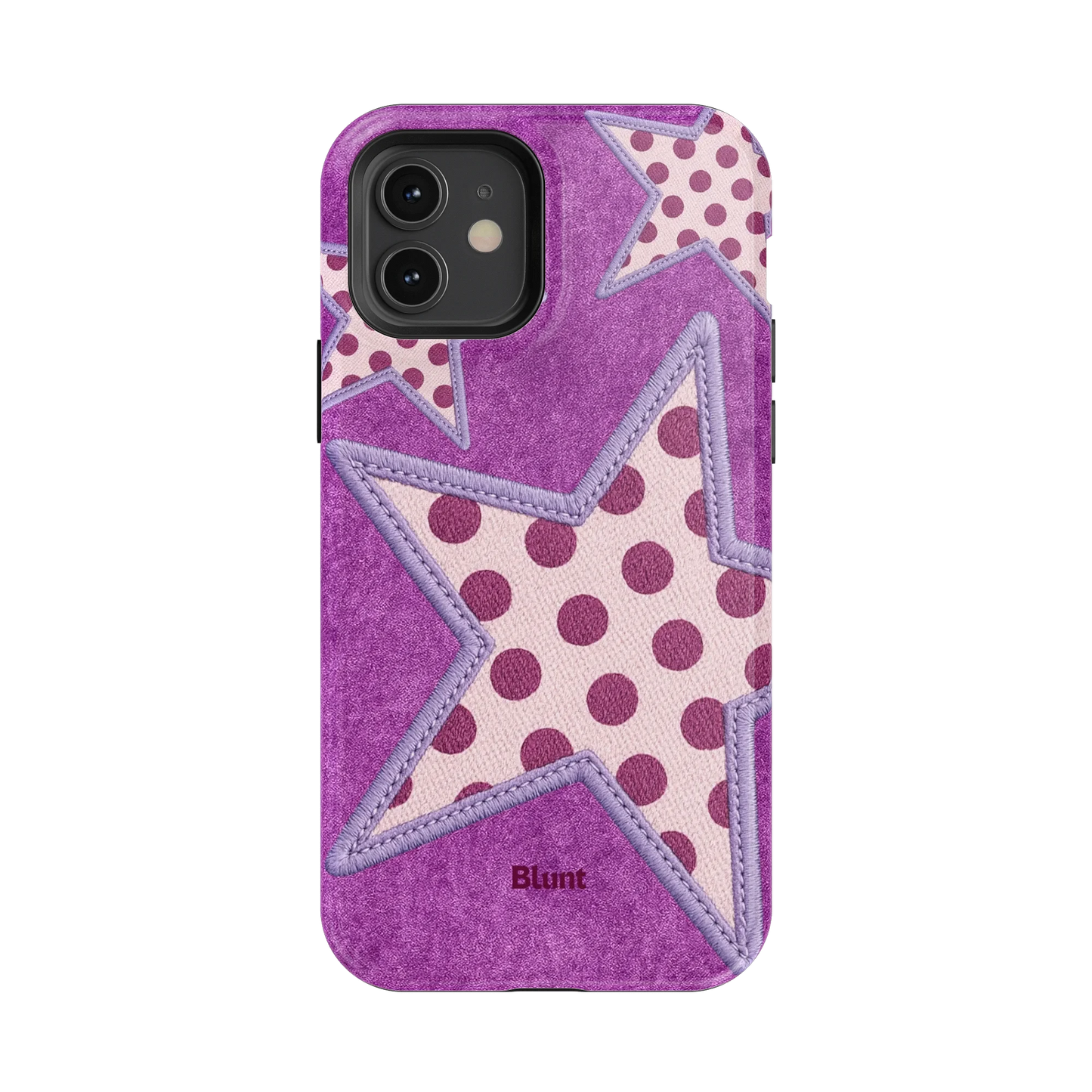 Lilac Crush Polka Star iPhone Case
