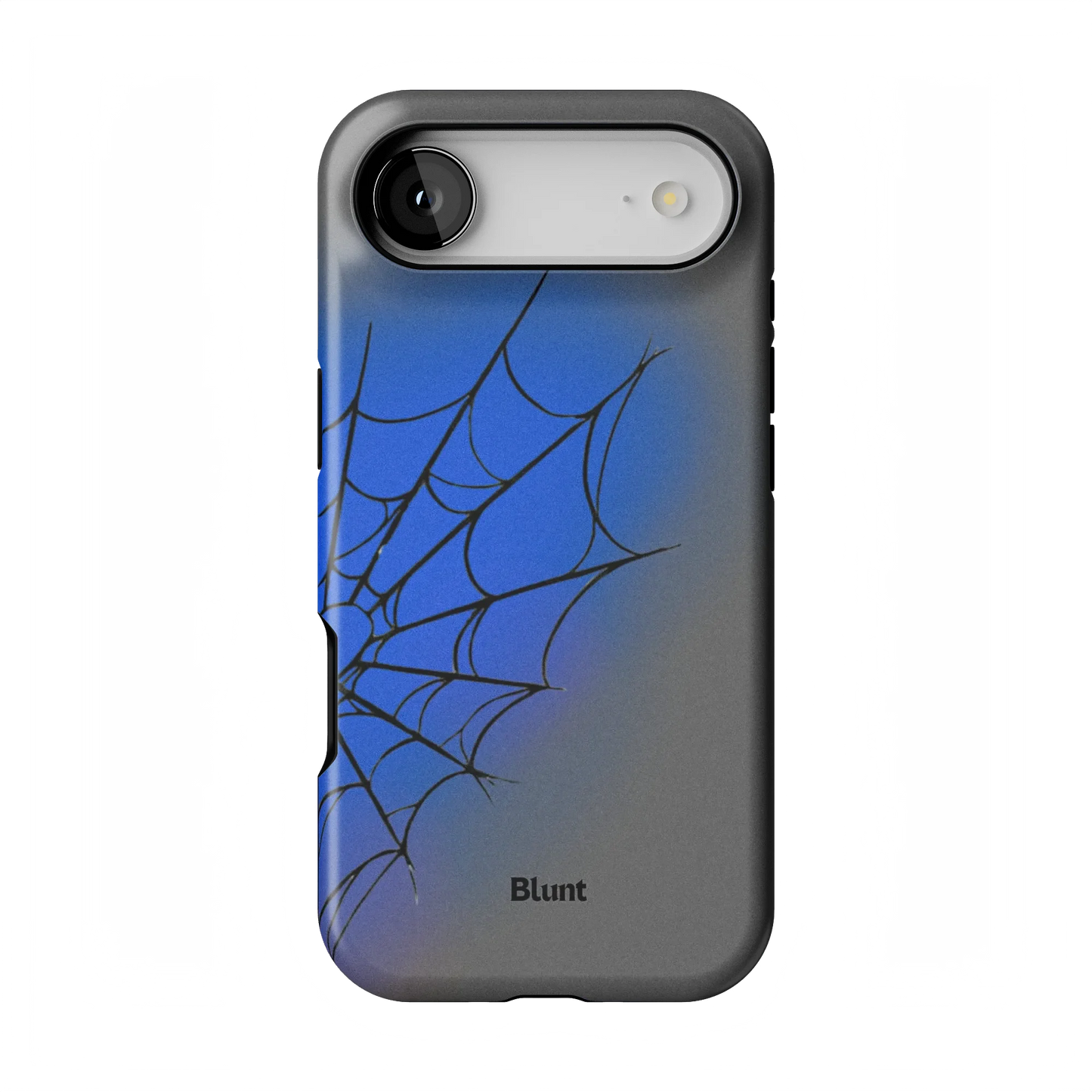 Grey Blue Web iPhone Case