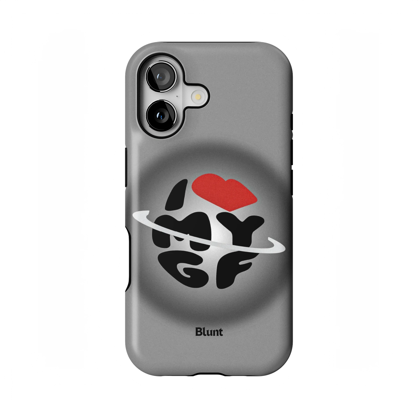 Grey Aura Girlfriend iPhone Case