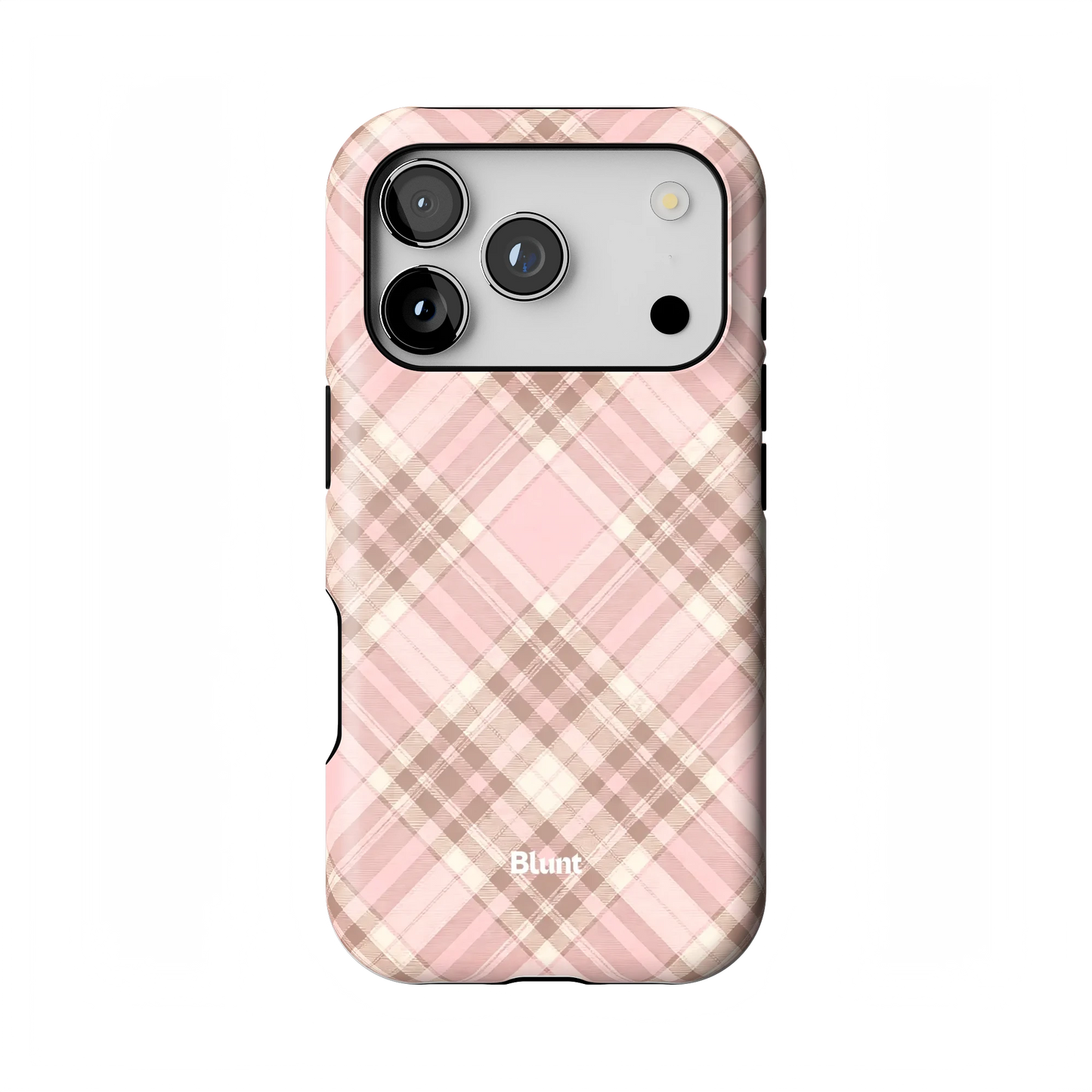 Blush Plaid iPhone Case