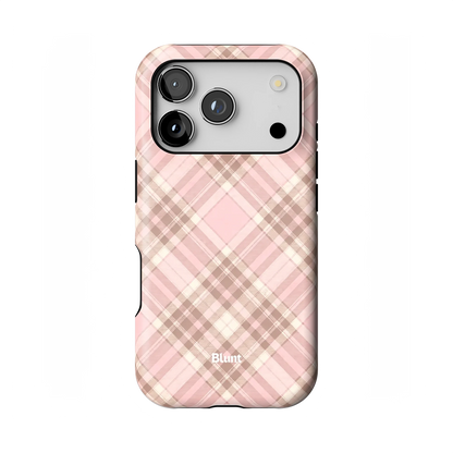 Blush Plaid iPhone Case